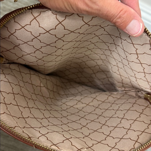 Kelly & Katie Elegant Brown Cognac Faux Leather Backpack - Picture 10 of 10